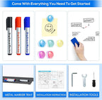 Magnetic Dry Erase Board 96 x 48 inches, Maxtek 4" x 8" Whiteboard - Image 5