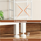 SUPERJARE Triple 6 Tier Bookshelf, Bookcase - Image 7