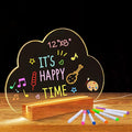 SetGame LED Note Board with 7 Colors Pen, Art Creative Light Up Dry Erase Board by AcrylicHolidayDecorations