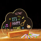 SetGame LED Note Board with 7 Colors Pen, Art Creative Light Up Dry Erase Board by AcrylicHolidayDecorations