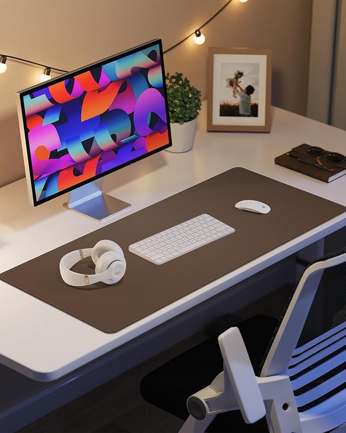 Leather Desk Pad Protector, Desk Mat, Large Mouse Pad, Non-Slip Desk Pad - Image 6