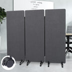Sound Proof Dividers w/Wheels, Portable Office Wall Divider