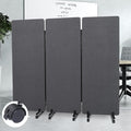 Sound Proof Dividers w/Wheels, Portable Office Wall Divider by HOMSCREENER