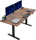 VIVO Electric 71 x 30 in Rustic Standing Desk, Memory Height Adjustment by VIVO
