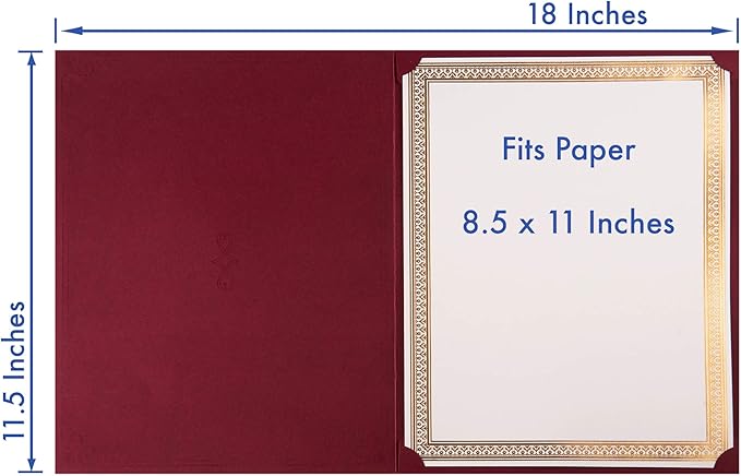 Certificate Holders, Certificate Folders, 9 x 11.5 Inches - Image 4