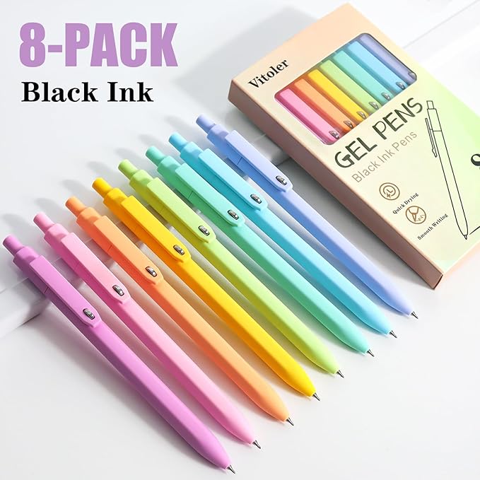 Piochoo Gel Pens, 0.5mm Cute Pens - Image 2