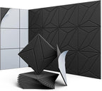 UNECHO 12 Pack 12" X 12" X 0.4" Acoustic Panels by UNECHOACOUSTIC