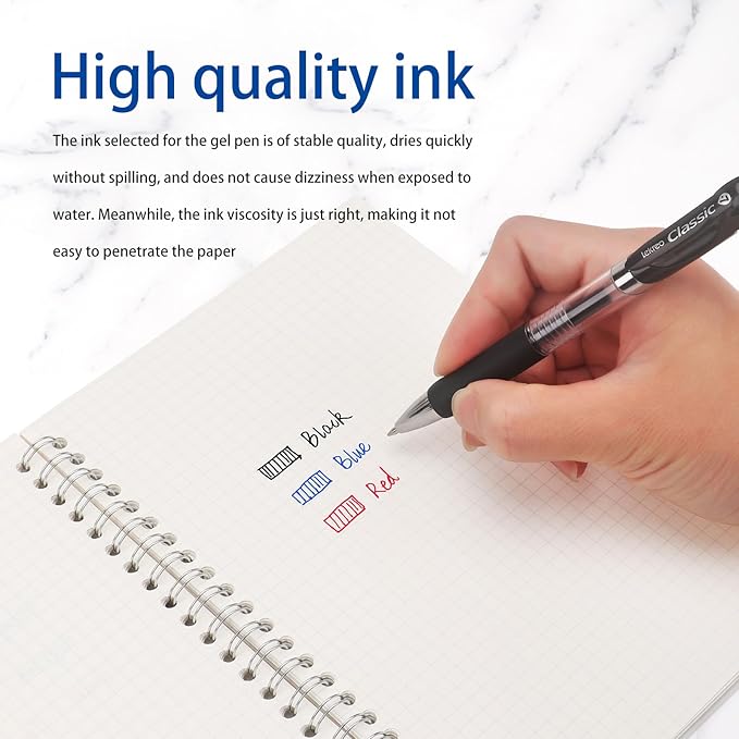 Classic Retractable Gel Roller Pens, 0.7mm Fine Point - Image 5