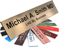 Engraved Name Plates for Door Sign Personalized Brushed Copper Pattern Plastic by LHS+My+Business