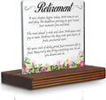 Retirement Acrylic Desk Sign by Pariveca