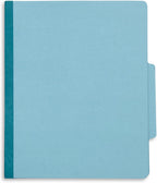 Blue Summit Supplies 10 Classification Folders, 3 Divider, Light Blue | Heavy-duty, letter size, 2 in expansion, 2 prong fasteners, 3 dividers, for medical and legal files