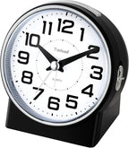 Tinload 4.3" No Ticking Analog Alarm Clock, Silent Readable - Image 2