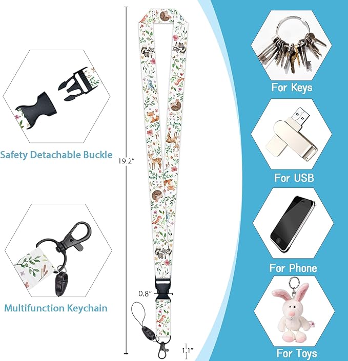 Fox Badge Holder Retractable Lanyard, Lanyards - Image 5