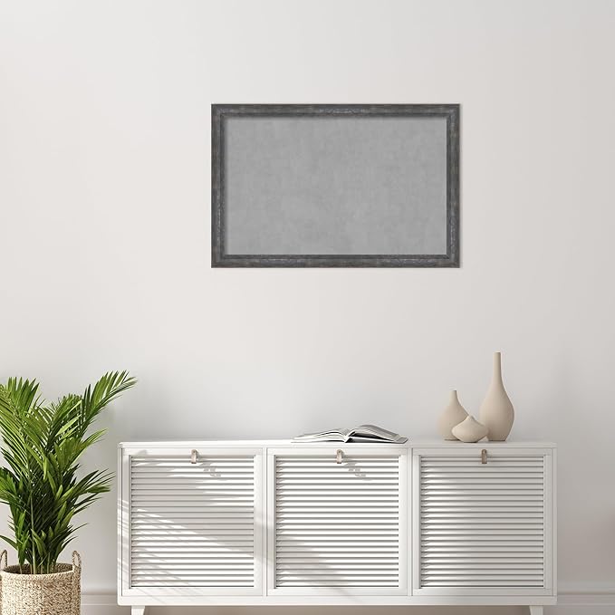 Amanti Art Grey Framed Magnetic Board 23x35 Large Vision Board - Image 5