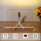 Acrylic Dry Erase Board with Light 11.8 X 7.9” Clear Light up Dry Erase Board - Image 6
