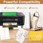 Silunkia 28 Sheets Cream Shimmer Cardstock 8.5 x 11 Off White Paper, 92lb - Image 5