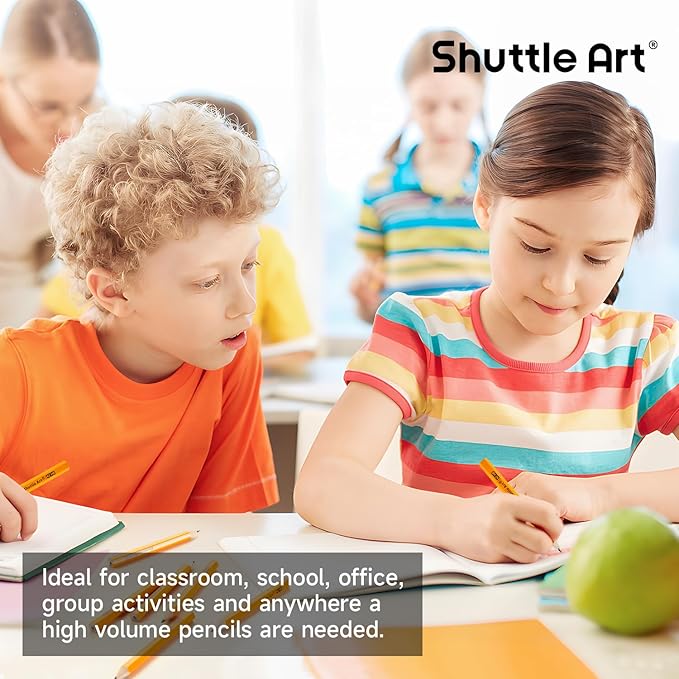 Shuttle Art 360 Pack #2 HB Golf Pencils, Wood-cased 3.5” Mini Pencils Bulk - Image 6