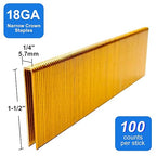 SimCos 18 Gauge 1/4" Narrow Crown Staples, Galvanized Upholstery Staples - Image 2