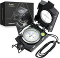 Anbte Compass Hiking Survival, IP65 Waterproof Metal Compass by Anbte