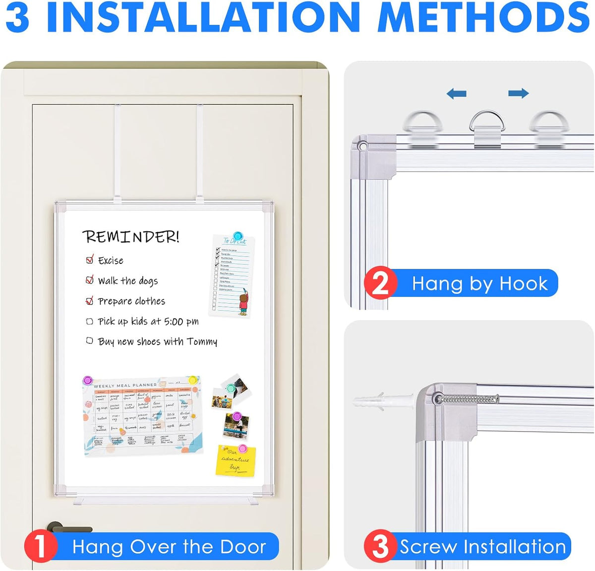 Maxtek Magnetic Dry Erase Board for Door 24 x 18 in