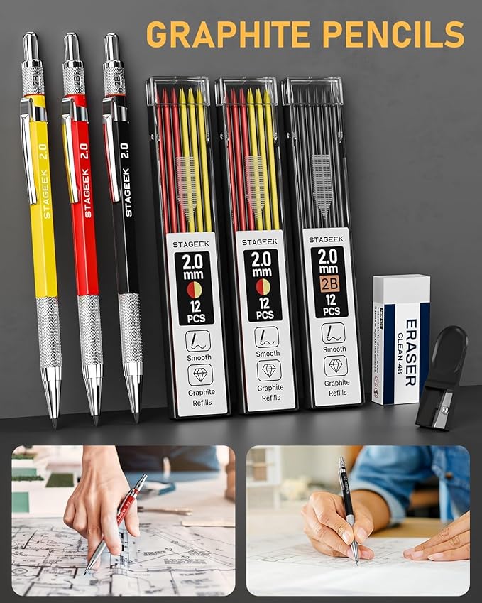 STAGEEK 22 Pack Carpenter Pencil Set - Image 3
