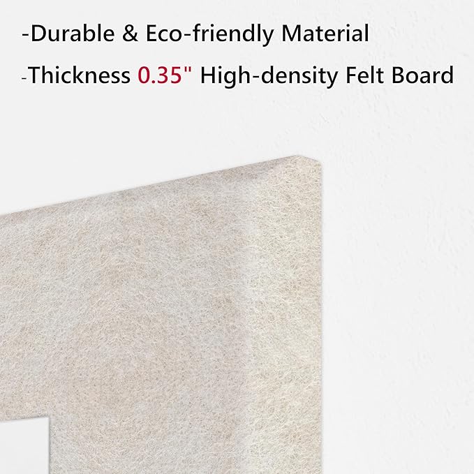 Neatsure Large Cork Board for Wall, 6 Panels Felt Tiles Tack Push Pin Board for - Image 4
