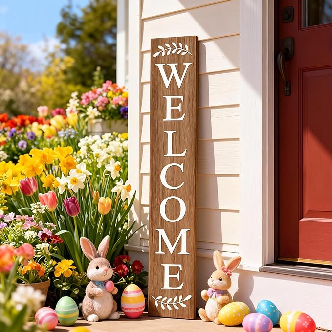 Farmhouse Wooden Merry Christmas Welcome Sign Stand - Image 6