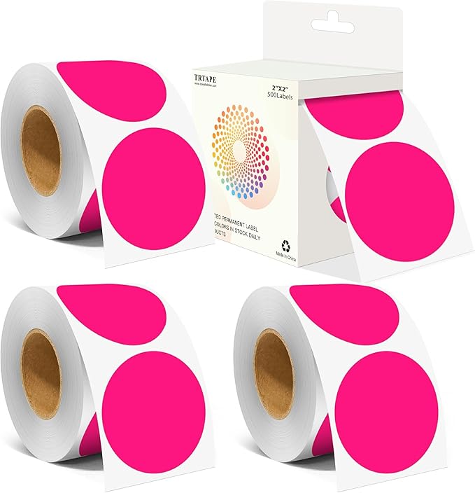 2 Inch Color Coding Round Labels by Unknown