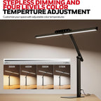 honeywell hj1bk eye-caring 1200lm led architect desk lamp, close-up detail