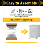 SteeLoong 2 Drawer File Cabinet - Image 8