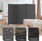 3 panel room divider 6 ft folding screen, package contents
