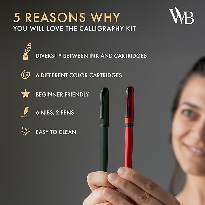 Wordsworth and Black Calligraphy Pen Set - Image 6