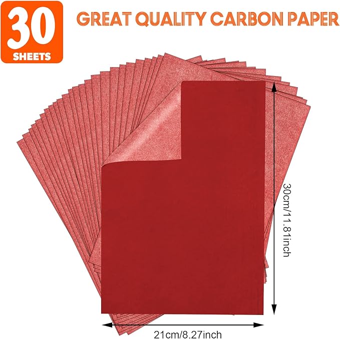 Red Carbon Paper for Tracing Graphite Transfer-Paper - Image 2