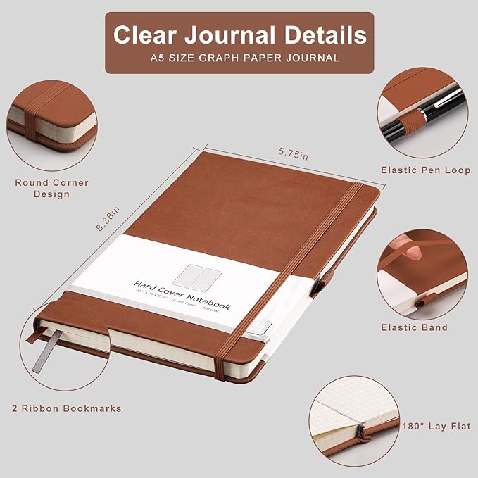 AHGXG Graph Paper Notebook 2 Pack - Image 4