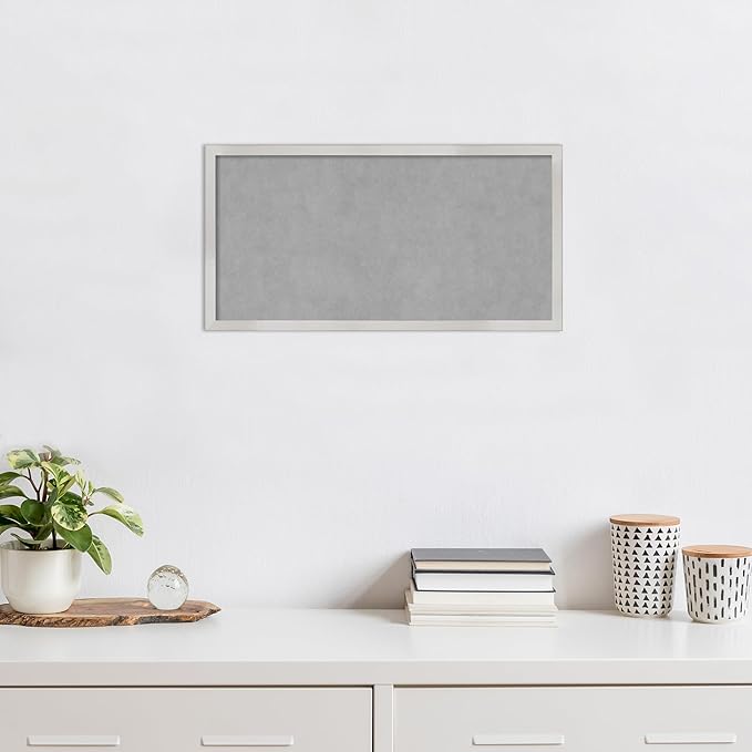 Amanti Art Silver Framed Magnetic Board 13x25 Small Vision Board - Image 5