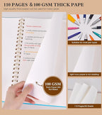 UEBZFOCS Dotted Notebook, Spiral Notebook Journal 8.5” x 11”, A4 Large Dot Grid - Image 4