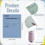 Eaasty 9 Pieces While You were Out Pads 4 x 5 Inches Assorted Colors Sticky - Image 2