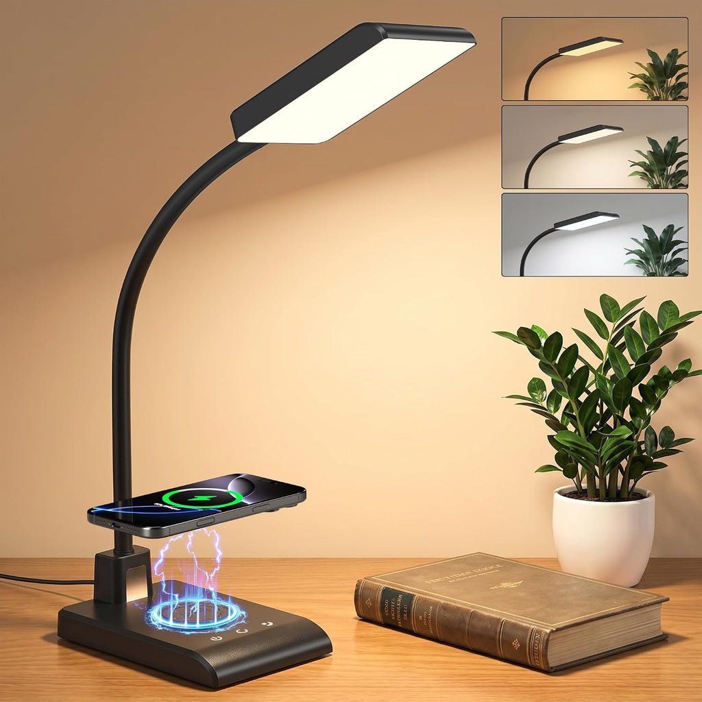 desk lamp with wireless charger, desk lamps for, main product view