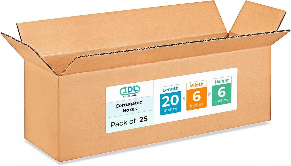 Long Shipping & Moving Boxes 20"L x 6"W x 6"H