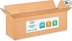 Long Shipping & Moving Boxes 20"L x 6"W x 6"H by IDLPackaging