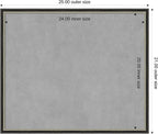 Amanti Art Black Framed Magnetic Board 21x25 Medium Vision Board - Image 3