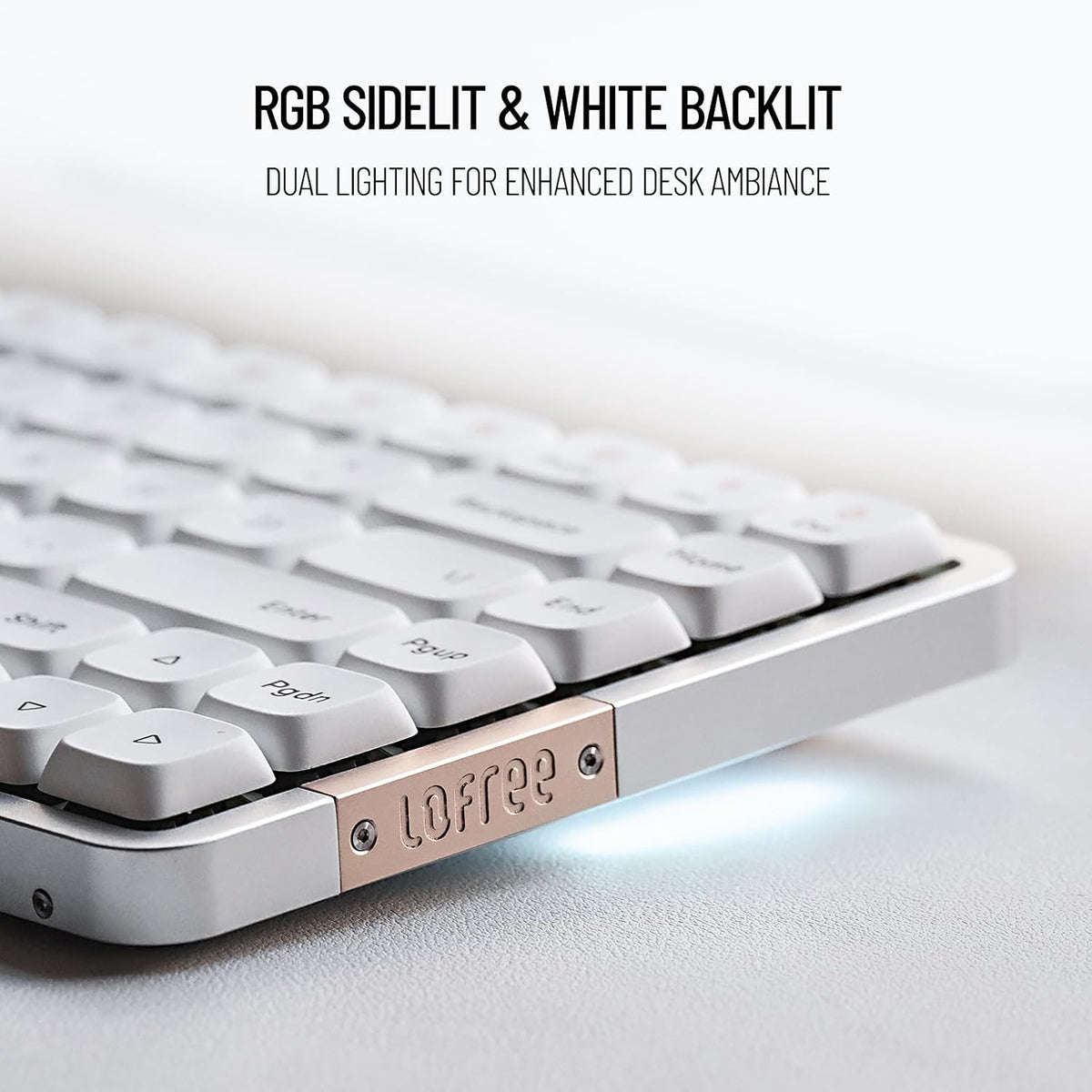Flow 100 Keys Low-Profile Mechanical Keyboard, All-Aluminum Body (Black)
