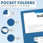 Two Pocket Folders, RAZCC 50 Pack 2 Pocket Folders Fit Letter Size Paper - Image 3