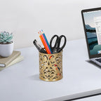 EasyPAG Gold Pen Holder for Desk, 2 Pack Round Pen Organizer, Brush Holder for - Image 5