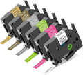 COLORTY Replacement for Brother P-Touch Label Maker Tape TZe 12mm 0.47 by COLORTY