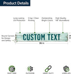Custom Sign, Custom Street Sign, 11 Font Colors, 13 Font Styles, 4 Hole Options - Image 6