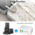 USB C Charger Block, 120W 6 Port USB Charging Station, Portable PD Fast Wall - Image 7