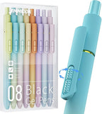 JIMMIDDA 8Pcs Black Gel Pens by JIMMIDDA