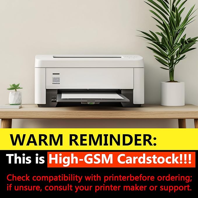 OcePor 200 Sheets White Cardstock 11” x 17”, 92lb/250gsm Card Stock, Thick Card - Image 4