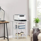 Lerliuo 3-Tier Printer Stand, Industrial Mobile Printer Table - Image 6